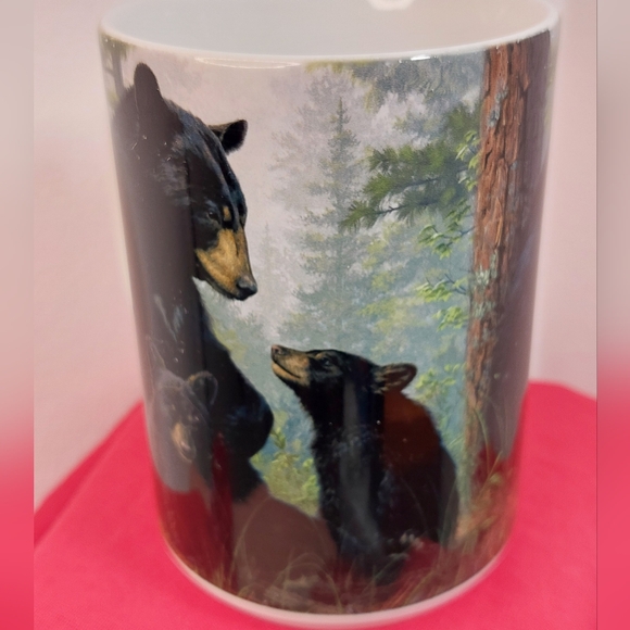 Bear and Cubs Coffee Mug 16 oz NWOT Made in Thailand - Picture 4 of 7